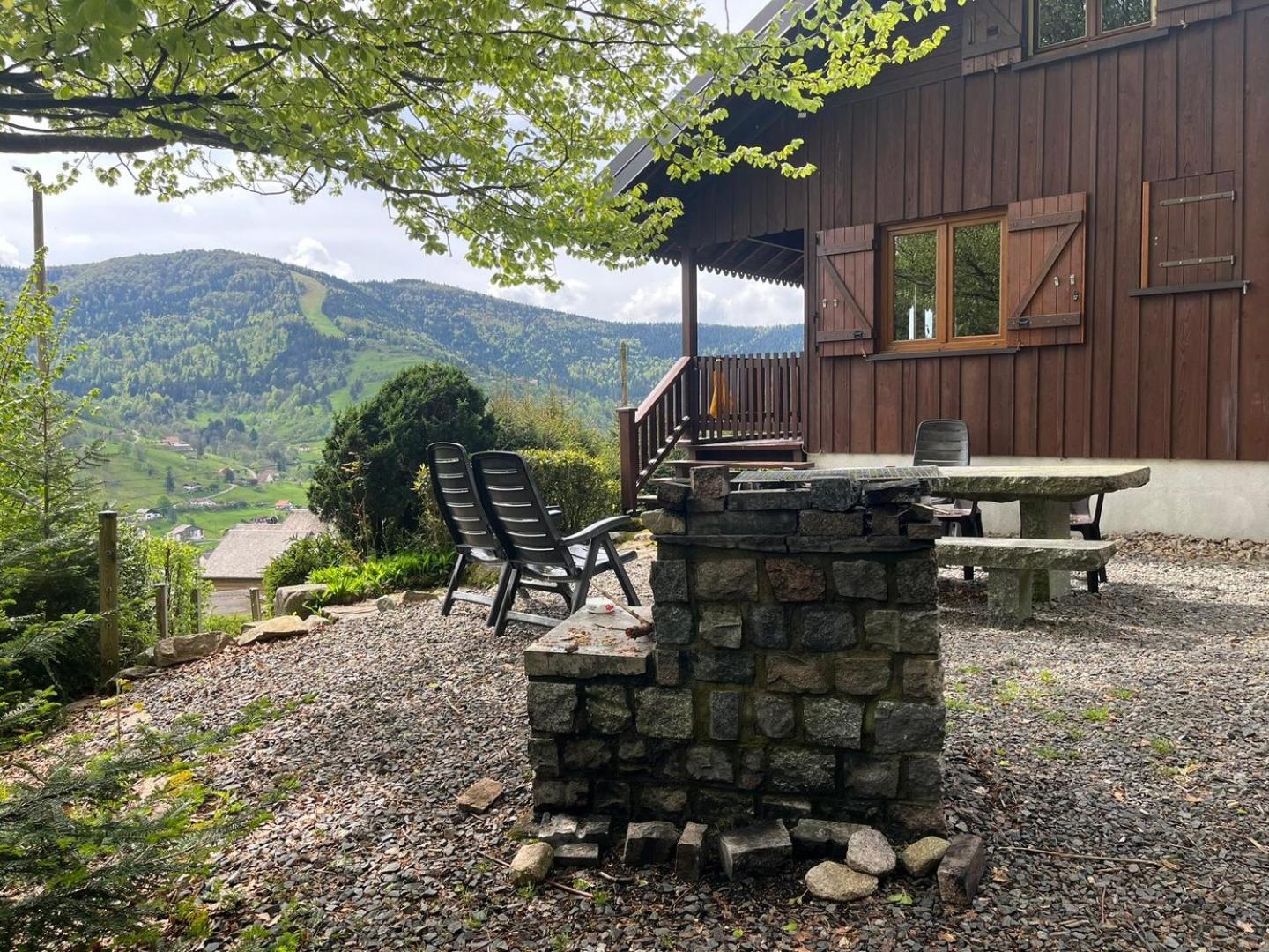 Chalet Bois Vue Panoramique : 2 Logements Et Sauna Bussang Exterior foto